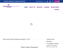Tablet Screenshot of growinghomese.com